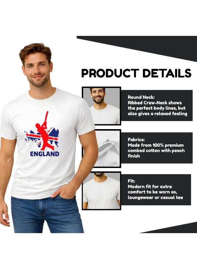 PRINTSHOP4ME England Jersey Dry-Fit T-Shirt For Adults-Ideal For Sports,Workouts And Everyday Wear-Comfortable And Stylish Unisex Design - Image 5